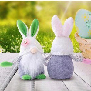 Easter Gnome Bunny Plush Decor